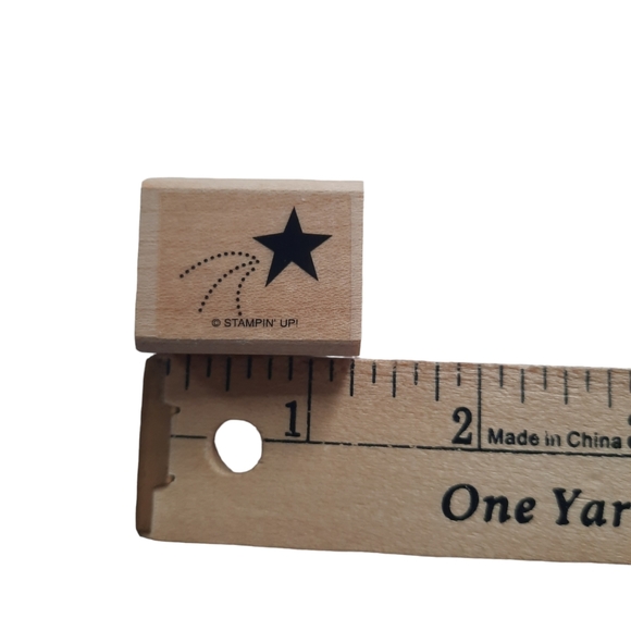 Stampin 'Up Retired 5 Piece Wood Mounted Stamps - Picture 7 of 8